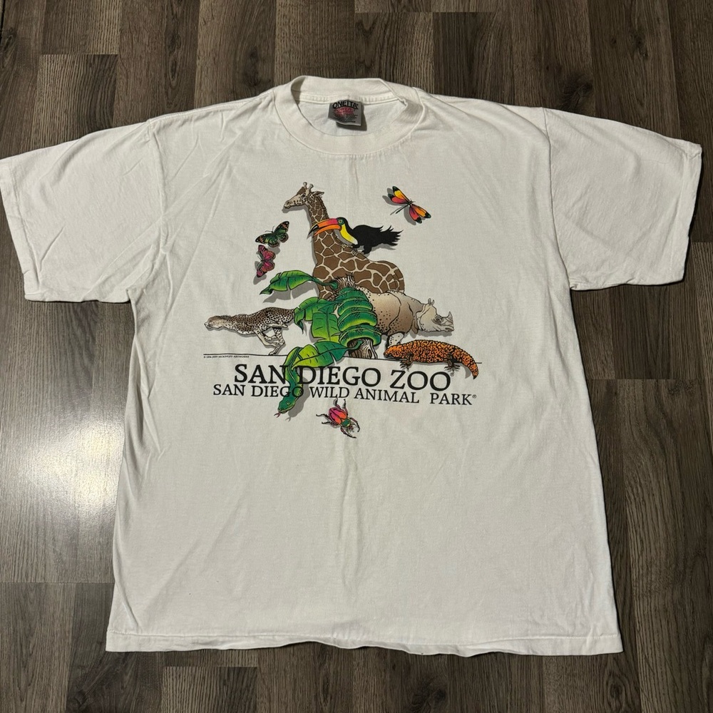 Vintage 90s San Diego Zoo Animal Park Tshirt